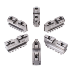 Hard Master Jaws for Scroll Chuck 5" 6-Jaw 6 Pc Set - Caliber Tooling