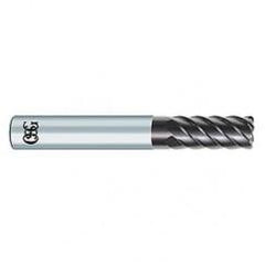 6mm x 6mm x 13mm x 50mm 6Fl 0.5mm C/R Carbide End Mill - EXO - Caliber Tooling