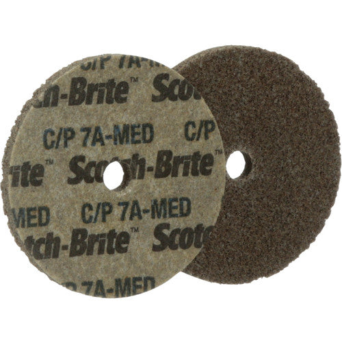 ‎Scotch-Brite Cut and Polish Unitized Wheel CP-UW 7A Medium 1-1/2″ × 1/16″ × 1/8″ SPR 20432A