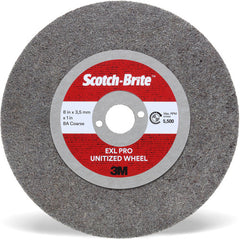 Scotch-Brite EXL PRO Unitized Wheel EX-UW 8A Coarse 3″ × 3.7 mm × 3/8″