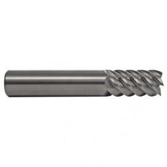 9mm TuffCut SS 6 Fl High Helix TiN Coated Non-Center Cutting End Mill - Caliber Tooling