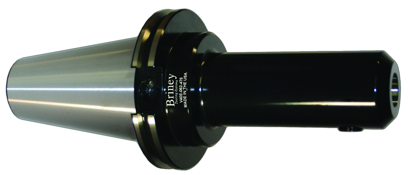 1/4 CAT40 Tru Position - Eccentric Bore Side Lock Adapter with a 4-1/2 Gage Length with Surround Coolant - Caliber Tooling