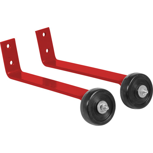 Red Pipe Railing Barricade Base W/Wheels