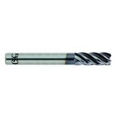 1/2 x 1/2 x 1-1/4 x 3-1/2 5Fl .120 C/R Carbide End Mill - TiALN - Caliber Tooling