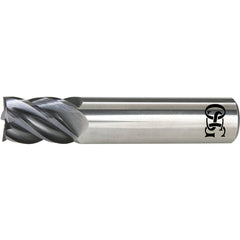 ‎VGM5-07500CR0.09-S - 3/4″ Dia. × 3/4″ Shank × 1-1/8″ DOC × 4″ OAL, Carbide, EXO, 5 Flute, 0.09″ Corner Radius, End Mill - Exact Industrial Supply