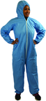 Flame Resistant Coverall w/ Zipper Front, Hood, Elastic Wrists & Ankles Large - Caliber Tooling