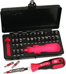 34PC SQ/TX/HEX IMPACT BIT SET - Caliber Tooling