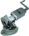 3-Axis Precision Tilting Vise 4" Jaw Width, 1-1/2" Jaw Depth - Caliber Tooling