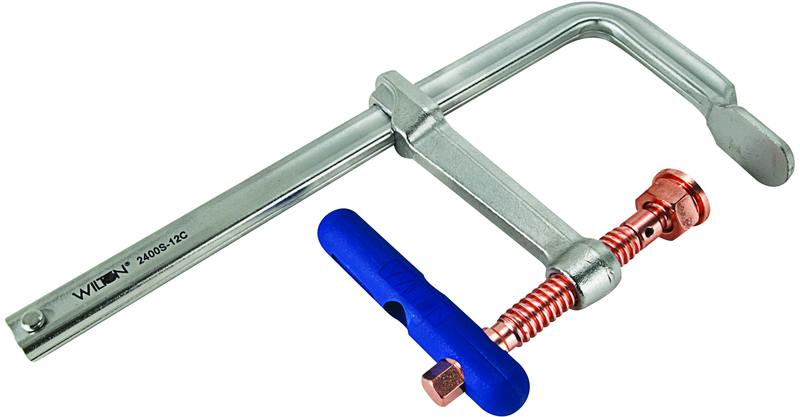 2400S-16C, 16" Regular Duty F-Clamp Copper - Caliber Tooling