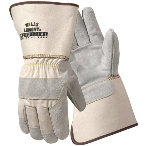 Size XL Leather Palm Gauntlet Cuff Glove Y3015XL - Caliber Tooling