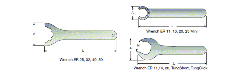 WRENCH ER32 CLICKIN 32 SPARE PARTS - Caliber Tooling