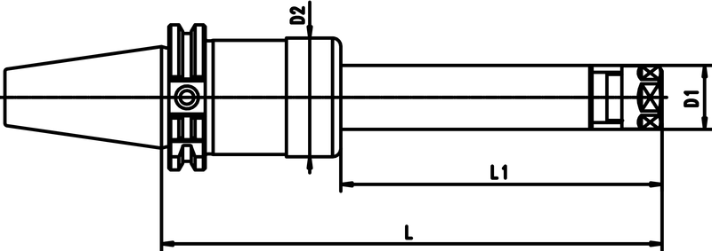 CAT 50 x PG 32 x 4.3 H Form B CAT powRgrip Toolholder - Caliber Tooling