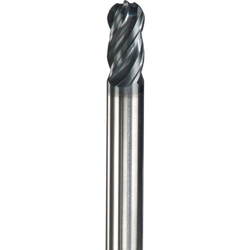 ‎5/8″ Dia. × 5/8″ Shank × 1-1/4″ DOC × 3-1/2″ OAL, Carbide AlTiN, Spiral , 4 Flute, Ballnose End Mill - Exact Industrial Supply