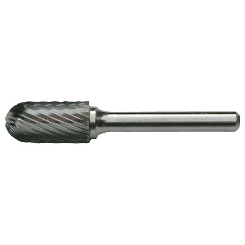 SC-1 Standard Cut Solid Carbide Bur-Cylindrical with Ball Nose - Exact Industrial Supply