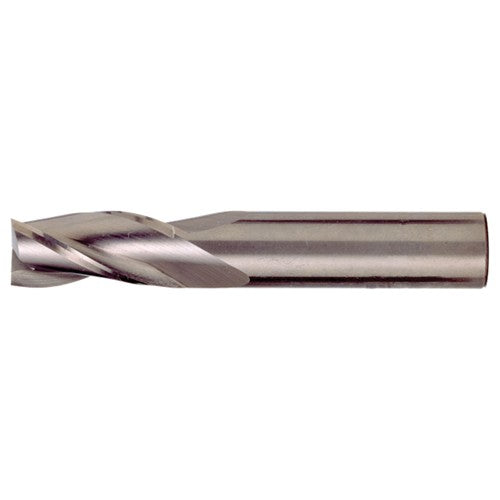 ‎5/8″ × 5/8″ × 1-1/4″ × 3-1/2″ RHS / RHC Solid Carbide 3-Flute Square End Single End General Purpose End Mill - TiAlN - Exact Industrial Supply