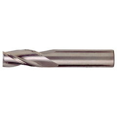 ‎9/16″ × 9/16″ × 1-1/4″ × 3-1/2″ RHS / RHC Solid Carbide 3-Flute Square End Single End General Purpose End Mill - TiAlN - Exact Industrial Supply