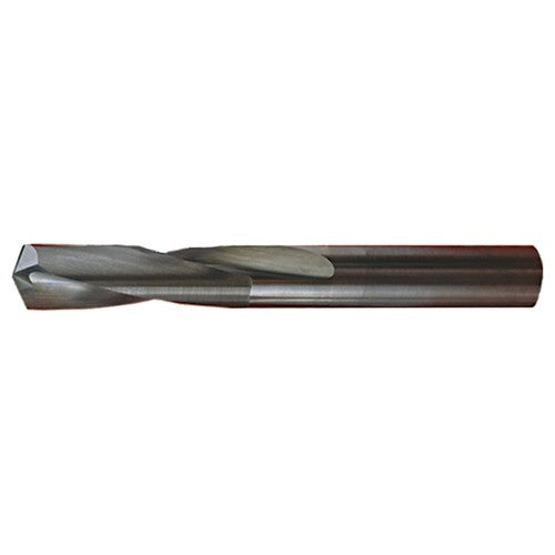 ‎11/32″ Dia. × 0.344″ Shank × 1-1/4″ Flute Length × 2-1/2″ OAL, Stub, 118°, Bright, 2xD Flute, Round Solid Carbide Drill - Exact Industrial Supply