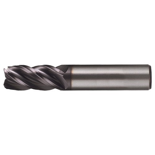 ‎3/4″ × 3/4″ × 1-1/2″ × 4″ RHS / RHC Solid Carbide 4-Flute Corner Radius End Mill - TiAlN - Exact Industrial Supply