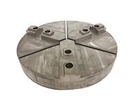 Round Chuck Jaws - Acme Serrated Key Type - Chuck Size 8" inches - Part #  RAC-8400CI - Caliber Tooling