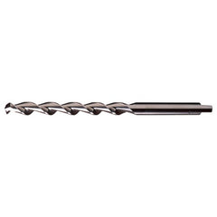 5/32 RHS / RHC HSS 118 Degree Notched Point HSS Parabolic Taper Length Drill - Bright - Exact Industrial Supply