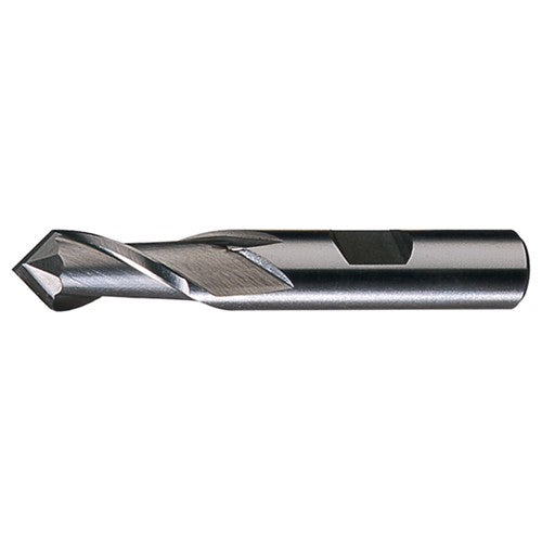 ‎7/8″ × 3/4″ × 1-1/2″ × 3-3/4″ RHS / RHC HSS HSS Single End 2-Flute Center Cutting End Mill - Bright - Exact Industrial Supply