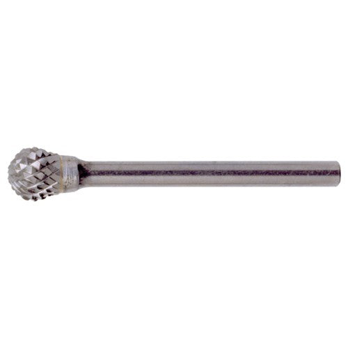 SD-7 Double Cut Solid Carbide Bur-Ball Shape - Exact Industrial Supply