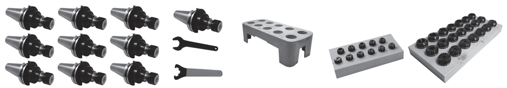 Toolholders  - CAT 40 Tooling Package - Part # C40-PKG-FADAL - Caliber Tooling