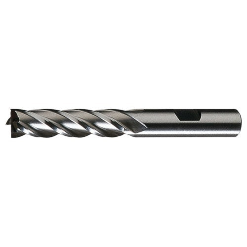 ‎1-1/4″ × 1-1/4″ × 4″ × 6-1/2″ RHS / RHC HSS HSS Single End Mulit Flute Center Cutting Finishing End Mill - Bright - Exact Industrial Supply