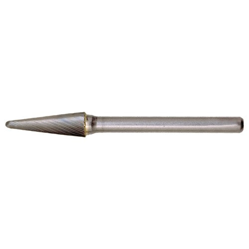 SL-4 Standard Cut Solid Carbide Bur-Included Angle Shape - Exact Industrial Supply