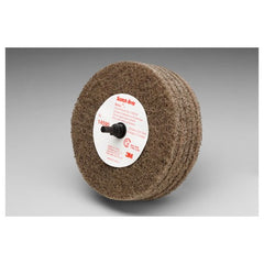 ‎Scotch-Brite Roloc + Cut and Polish Disc D5 C5-ZR A/O Medium 4″ × 1-1/4″