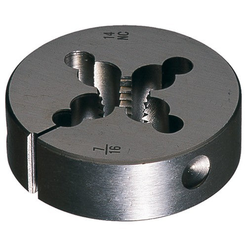 3/8–24 1–1/2 OD 6382 HSS Round Adjustable Die - Exact Industrial Supply