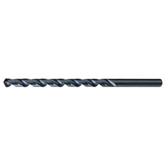 35/64″ RHS / RHC HSS 118 Degree Notched Point Heavy Duty Extra Long Drill - Steam Oxide - Exact Industrial Supply