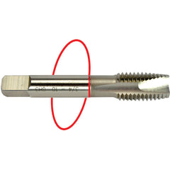 ‎5-40 Dia-H2-3 FL-Std Spiral Point Tap - Red Ring - Caliber Tooling