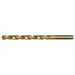 9/32 RHS / RHC HSS-CO 8% (M42) 135 Degree Split Point Heavy Duty Cobalt Drill - TiN - Exact Industrial Supply