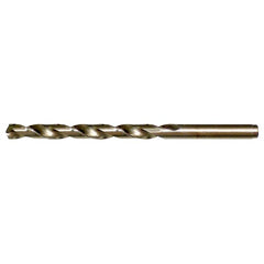 J RHS / RHC HSS-CO 8% (M42) 135 Degree Split Point Cobalt Heavy Duty Jobber Length Drill - Straw / Gold Oxide