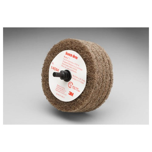 ‎Scotch-Brite Roloc + Cut and Polish Disc D5 C5-ZR A/O Medium 3″ × 1-1/4″ - Exact Industrial Supply