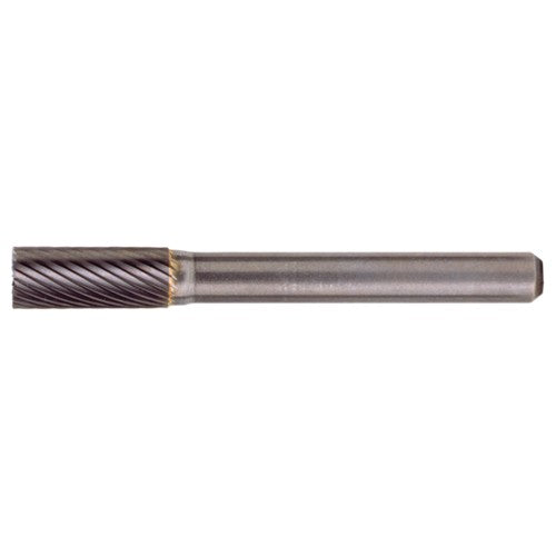 SB-41 Standard Cut Solid Carbide Bur-Cylindrical with End Cut - Exact Industrial Supply