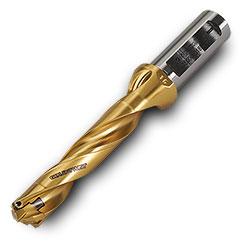 TD170008518R01 5xD Gold Twist Drill Body-Universal Flat Shank - Caliber Tooling