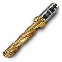 TD170008518R01 5xD Gold Twist Drill Body-Universal Flat Shank - Caliber Tooling