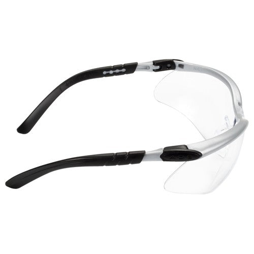 ‎3M BX Protective Eyewear 11380-00000-20 Clear Anti-Fog Lens Silver/Black Frame - Caliber Tooling