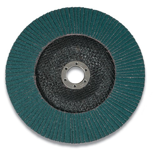 7 in × 7/8 in 546D Abrasive Flap Disc T27 80 Alt Mfg # 30606 - Caliber Tooling