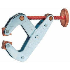 Round Handle Clamp - 1 1/8″ Throat Depth, 2″ Max. Opening - Caliber Tooling