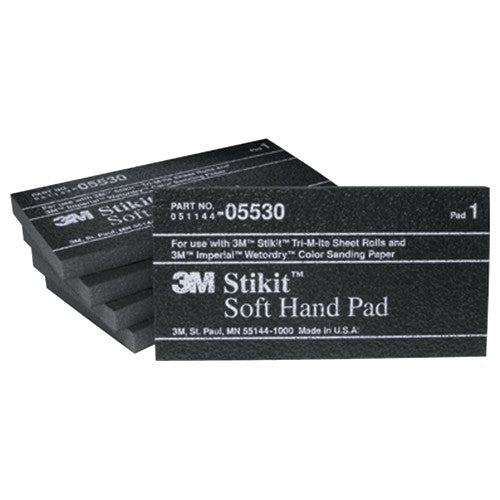 ‎3M Stikit Soft Hand Pad 05530 2-3/4″ × 5-1/2″ × 3/8″ - Caliber Tooling