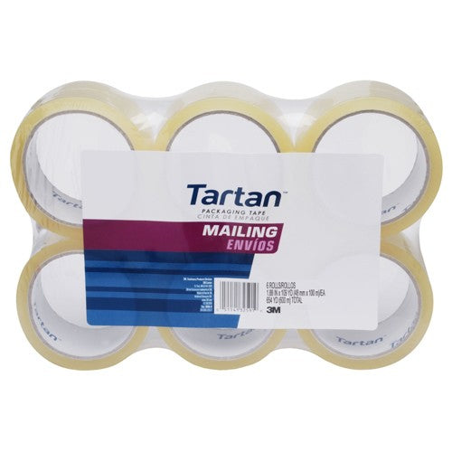 1.88 in × 109 yd (48 mm × 100 m), Tartan™ Mailing Packaging Ta Alt Mfg # 92387 - Caliber Tooling