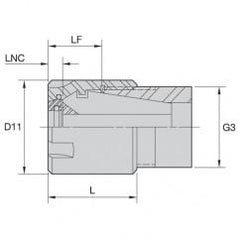 LABER16M COOLANT LOCKNUT - Caliber Tooling