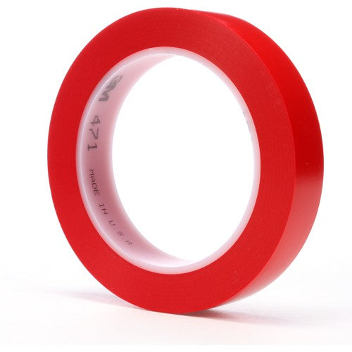 3M Vinyl Tape 471 Red 3/4″ × 36 yd 5.2 mil - Caliber Tooling