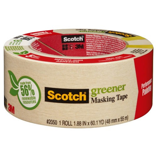 ‎Scotch General Purpose Masking Tape 2050-48MP 1.88″ × 60.1 yd (48mm × 55m) - Caliber Tooling