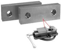 Machinable Aluminum and Steel Vice Jaws - SBM - Part #  VJ-655 - Caliber Tooling