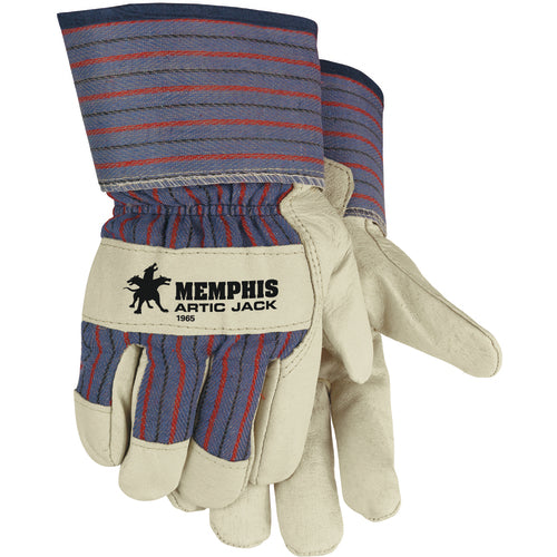 ‎Artic Jack Gloves - Premium Grain Pigskin - Thermosock Lined - 2-1/2″ Safety Cuff - Size Medium - Caliber Tooling