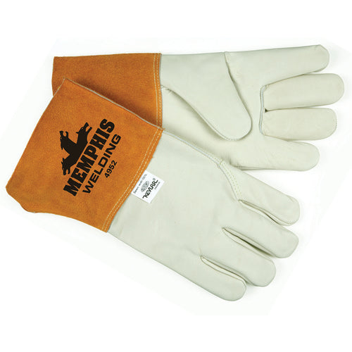 Leather / Kevlar 4952 Mig/Tig Welders Gloves - Size Large - Caliber Tooling